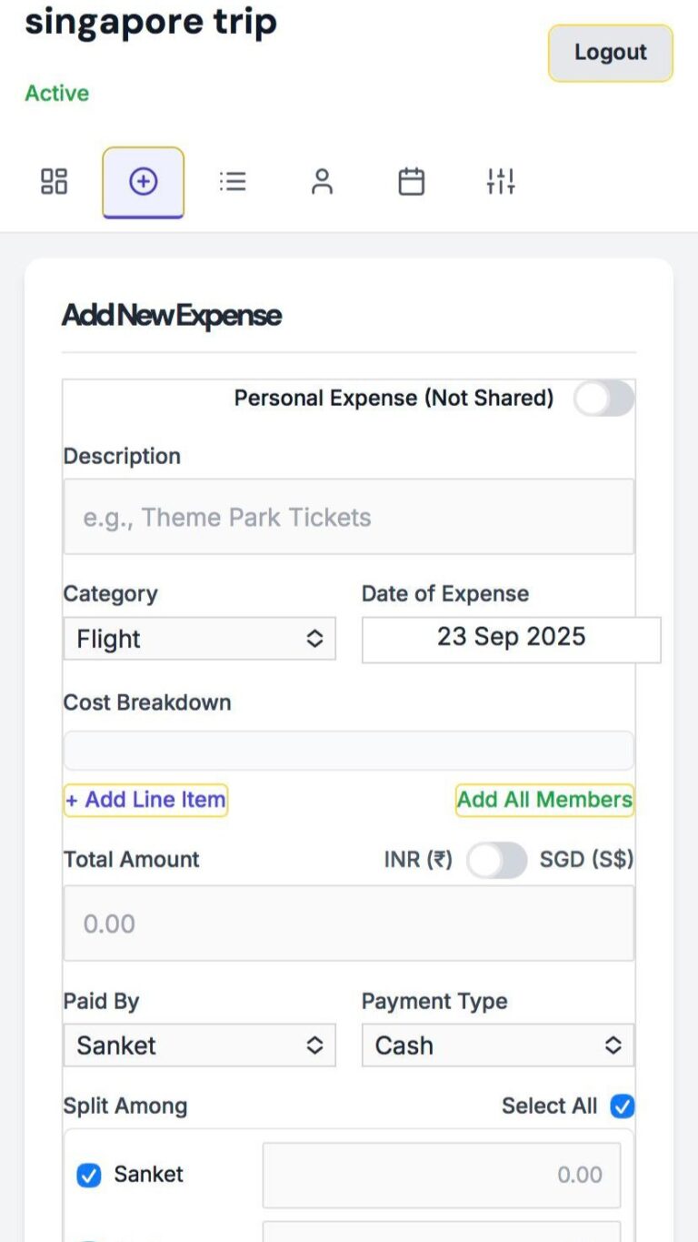 Add Expense